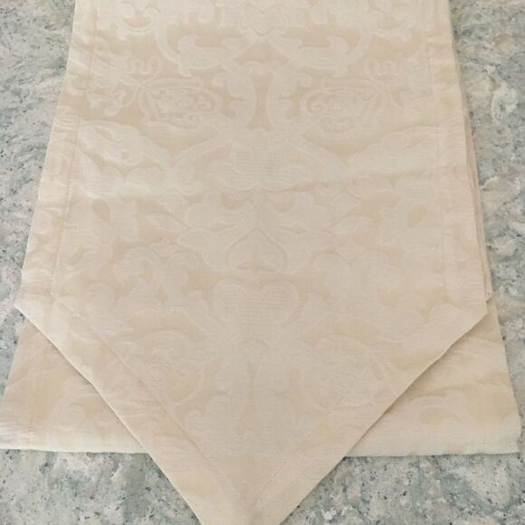 Table  Runner size 14x60” in Creme Color - Picture 7 of 7